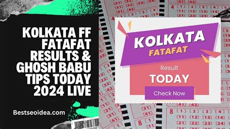 ghosh babu fatafat result.